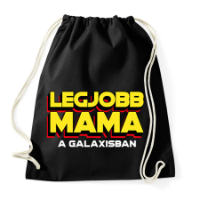 PRINTFASHION LEGJOBB MAMA A GALAXISBAN - Sportzsák, Tornazsák - Fekete tornazsák