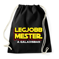 PRINTFASHION LEGJOBB MESTER A GALAXISBAN - Sportzsák, Tornazsák - Fekete tornazsák