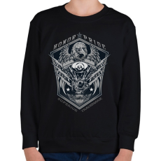 PRINTFASHION Legjobb motor - Gyerek pulóver - Fekete