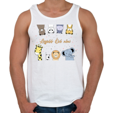 PRINTFASHION Legjobb Óvó néni - Férfi atléta - Fehér