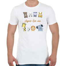 PRINTFASHION Legjobb Óvó néni - Férfi póló - Fehér