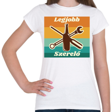 PRINTFASHION Legjobb szerelő - Női póló - Fehér