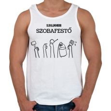 PRINTFASHION Legjobb szobafestő - Férfi atléta - Fehér