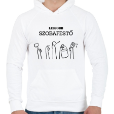 PRINTFASHION Legjobb szobafestő - Férfi kapucnis pulóver - Fehér női pulóver, kardigán