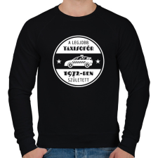 PRINTFASHION Legjobb taxisofőr - Évszámmal - Férfi pulóver - Fekete férfi pulóver, kardigán
