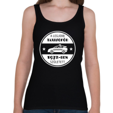 PRINTFASHION Legjobb taxisofőr - Évszámmal - Női atléta - Fekete