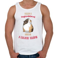 PRINTFASHION Legjobb terápia - Tengerimalac - Férfi atléta - Fehér