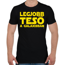 PRINTFASHION Legjobb Tesó a Galaxisban - Férfi póló - Fekete férfi póló