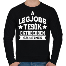 PRINTFASHION Legjobb tesó - Hónappal - Férfi pulóver - Fekete férfi pulóver, kardigán