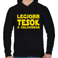 PRINTFASHION Legjobb tesók a Galaxisban Star Wars - Férfi kapucnis pulóver - Fekete férfi pulóver, kardigán