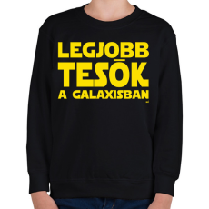 PRINTFASHION Legjobb tesók a Galaxisban Star Wars - Gyerek pulóver - Fekete