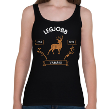 PRINTFASHION LEGJOBB VADÁSZ - Női atléta - Fekete női trikó