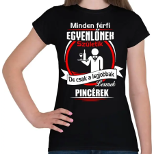 PRINTFASHION Legjobbak lesznek pincérek - Női póló - Fekete női póló