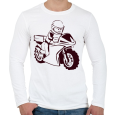 PRINTFASHION lego - Férfi hosszú ujjú póló - Fehér