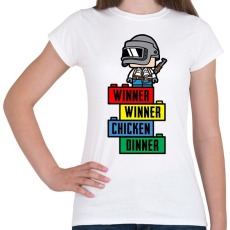 PRINTFASHION Lego PUBG - Női póló - Fehér