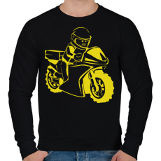 PRINTFASHION lego sárga - Férfi pulóver - Fekete