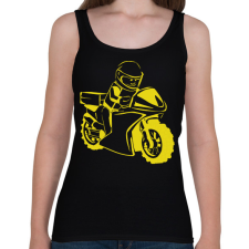 PRINTFASHION lego sárga - Női atléta - Fekete női trikó