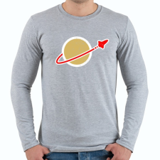 PRINTFASHION LEGO Space - Férfi hosszú ujjú póló - Sport szürke férfi póló