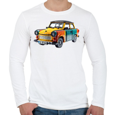 PRINTFASHION LEGO Trabant - Retro autó - Férfi hosszú ujjú póló - Fehér férfi póló