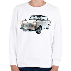 PRINTFASHION LEGO Trabant - Retro autó - Gyerek pulóver - Fehér