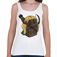 PRINTFASHION LegoLas - Női atléta - Fehér női trikó