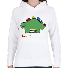 PRINTFASHION Legosaurus - Női kapucnis pulóver - Fehér