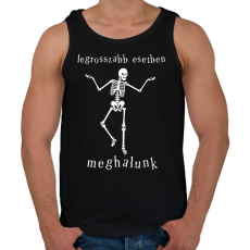 PRINTFASHION legrosszabb esetben meghalunk - Férfi atléta - Fekete