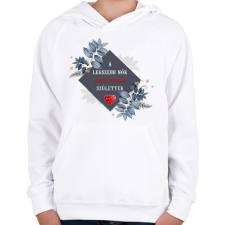 PRINTFASHION Legszebb nők augusztus - Gyerek kapucnis pulóver - Fehér gyerek pulóver, kardigán