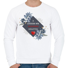 PRINTFASHION Legszebb nők december - Férfi pulóver - Fehér