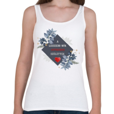 PRINTFASHION Legszebb nők október - Női atléta - Fehér női trikó