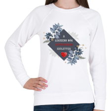 PRINTFASHION Legszebb nők szeptember - Női pulóver - Fehér női pulóver, kardigán