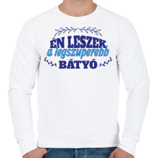 PRINTFASHION Legszuperebb bátyó - Férfi pulóver - Fehér