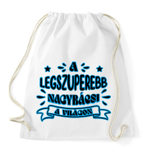 PRINTFASHION Legszuperebb nagybácsi - Sportzsák, Tornazsák - Fehér tornazsák