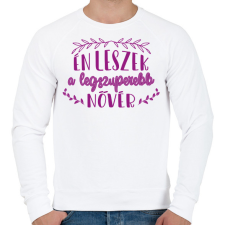 PRINTFASHION Legszuperebb nővér - Férfi pulóver - Fehér férfi pulóver, kardigán