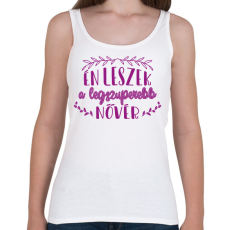 PRINTFASHION Legszuperebb nővér - Női atléta - Fehér