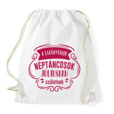 PRINTFASHION Legügyesebb néptáncosok - Hónappal (női) - Sportzsák, Tornazsák - Fehér tornazsák