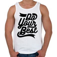 PRINTFASHION Légy a legjobb - Férfi atléta - Fehér