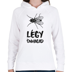 PRINTFASHION LÉGY ÖNMAGAD - Női kapucnis pulóver - Fehér