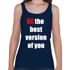 PRINTFASHION Légy te magad legjobb változata - Női atléta - Sötétkék női trikó