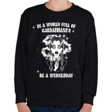 PRINTFASHION Légy Wednesday - Gyerek pulóver - Fekete gyerek pulóver, kardigán