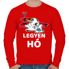 PRINTFASHION LEGYEN HÓ - Férfi pulóver - Piros férfi pulóver, kardigán