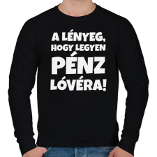 PRINTFASHION Legyen pénz lóvéra 2 - Férfi pulóver - Fekete férfi pulóver, kardigán