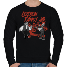 PRINTFASHION Legyen tánc! - Férfi pulóver - Fekete