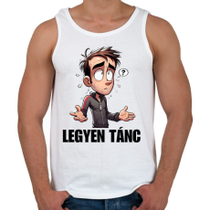 PRINTFASHION Legyen tánc - vicces mém karikatúra - Férfi atléta - Fehér