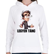 PRINTFASHION Legyen tánc - vicces mém karikatúra - Női kapucnis pulóver - Fehér női pulóver, kardigán