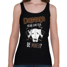 PRINTFASHION Lehet élni, de minek? - Dalmata - Női atléta - Fekete