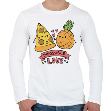 PRINTFASHION Lehetetlen szerelem - Férfi hosszú ujjú póló - Fehér férfi póló
