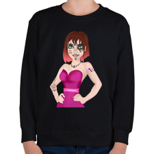 PRINTFASHION Lehetsz egyedi! - Gyerek pulóver - Fekete gyerek pulóver, kardigán