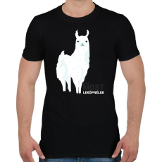 PRINTFASHION Leköplek Alpaka - Férfi póló - Fekete