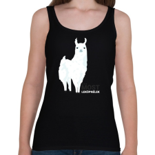 PRINTFASHION Leköplek Alpaka - Női atléta - Fekete női trikó
